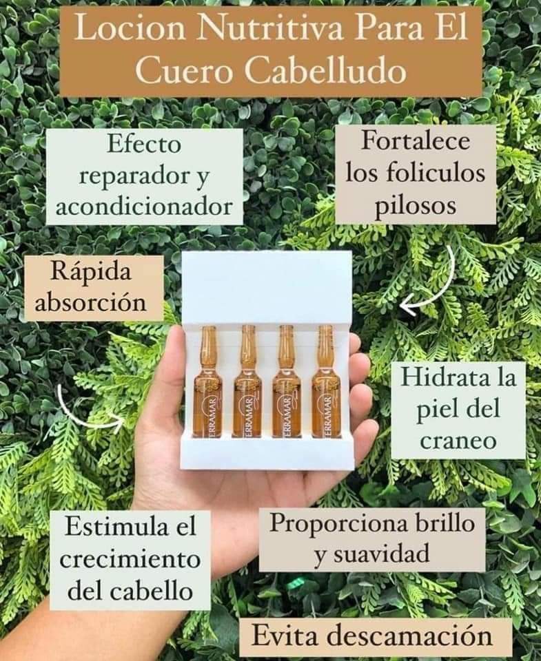 Ampolletas para cuero cabelludo